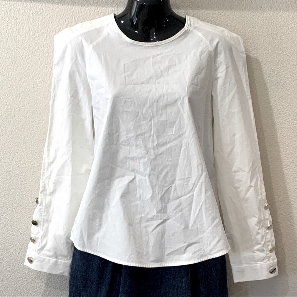 NEW ZARA Basics White Blouse